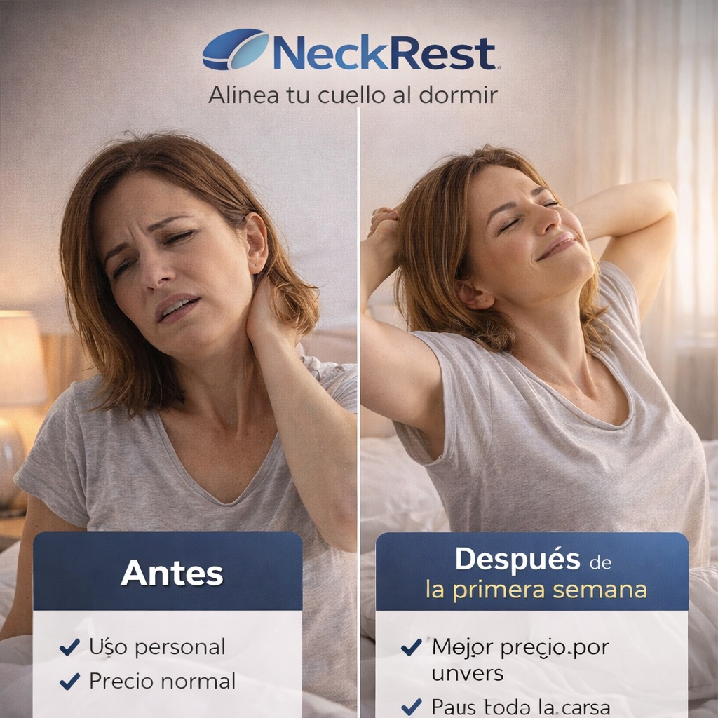 NeckRest -Almohada Ergonómica - Alinea tu cuello al dormir