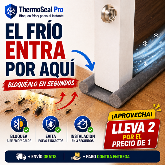 ThermoSeal Pro - Sellador Aislante de puerta -  Bloquea frío y polvo al instante