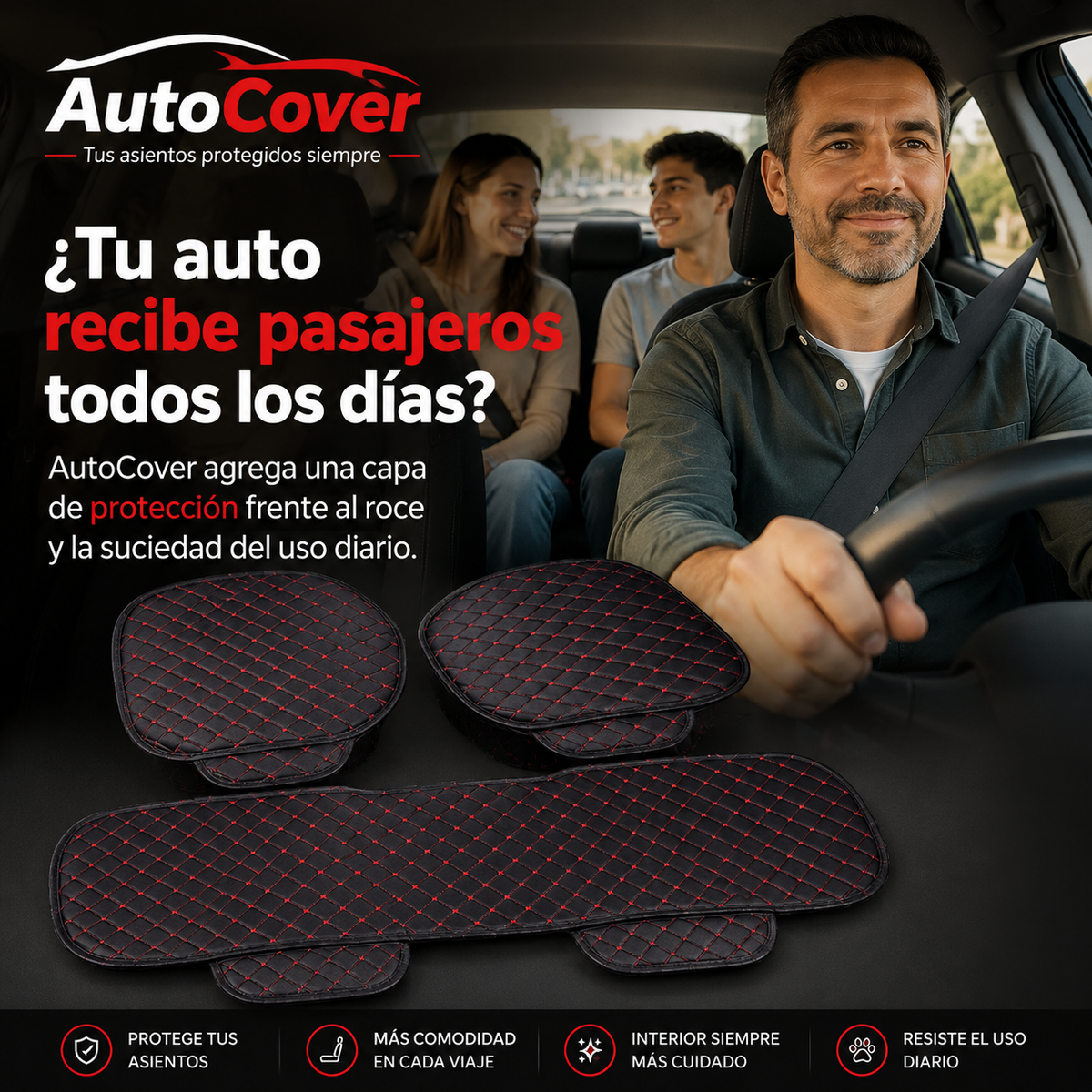 AutoCover - Cubre Asiento Ecocuero Tasbel - "Tus asientos siempre protegidos "