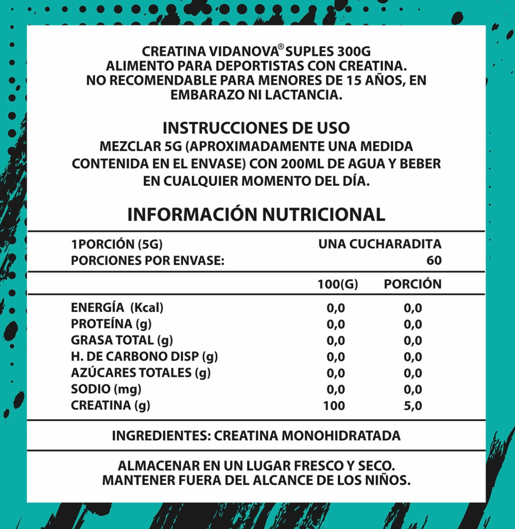 CREATINA Monohidratada en polvo