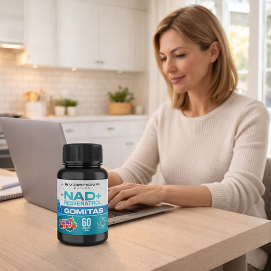 NAD+Resveratrol en gomitas - Activa tu Energía