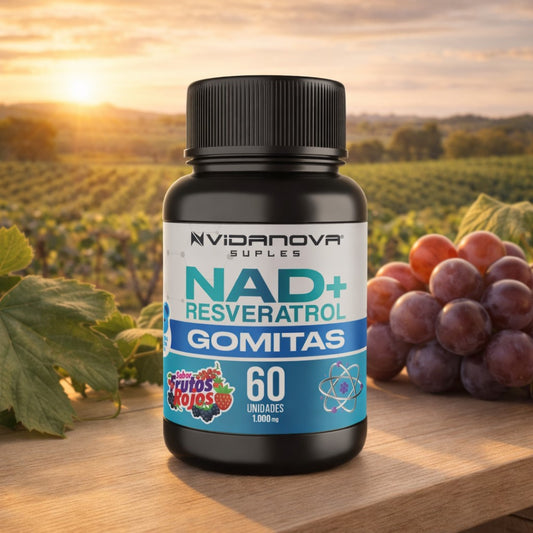 NAD+ Resveratrol- "Activa tu energía celular y rejuvenece desde adentro " (Gomitas)