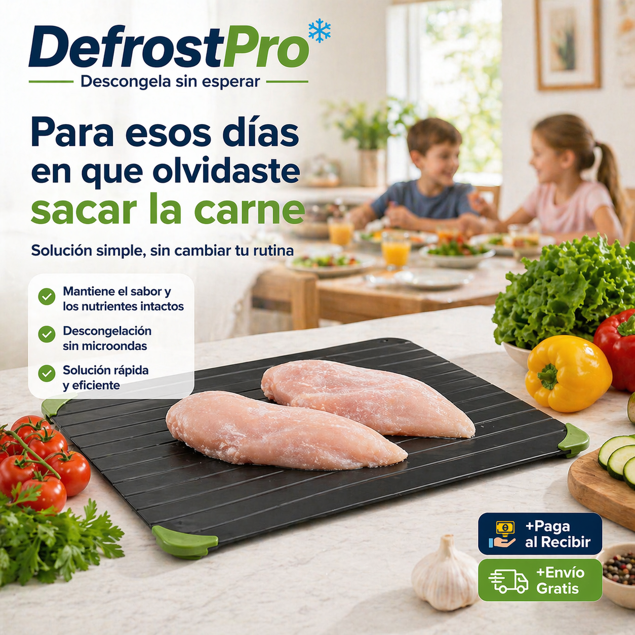 DefrostPro – Tabla de Descongelación de Alimentos - Descongela sin esperar