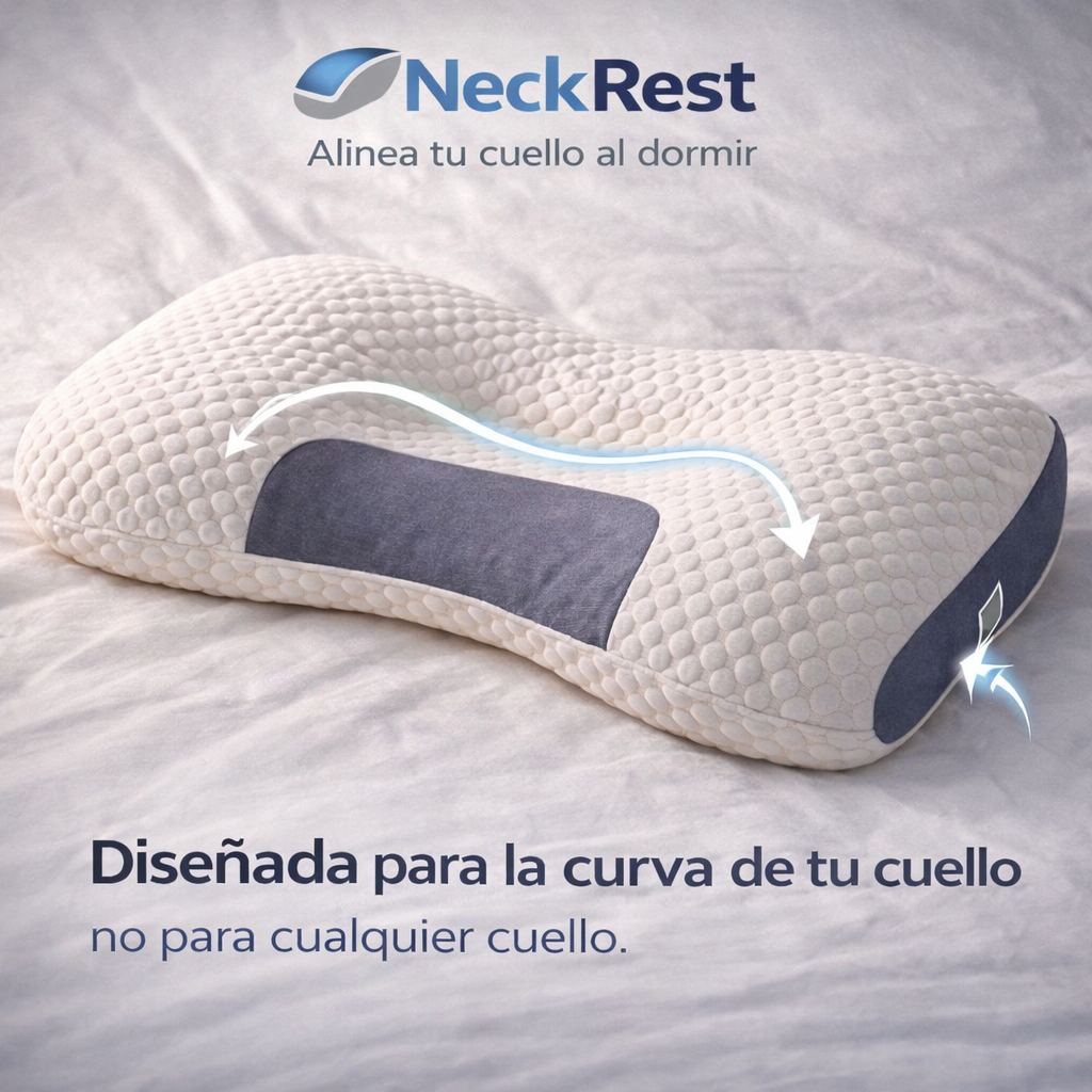 NeckRest -Almohada Ergonómica -  Alinea tu cuello al dormir