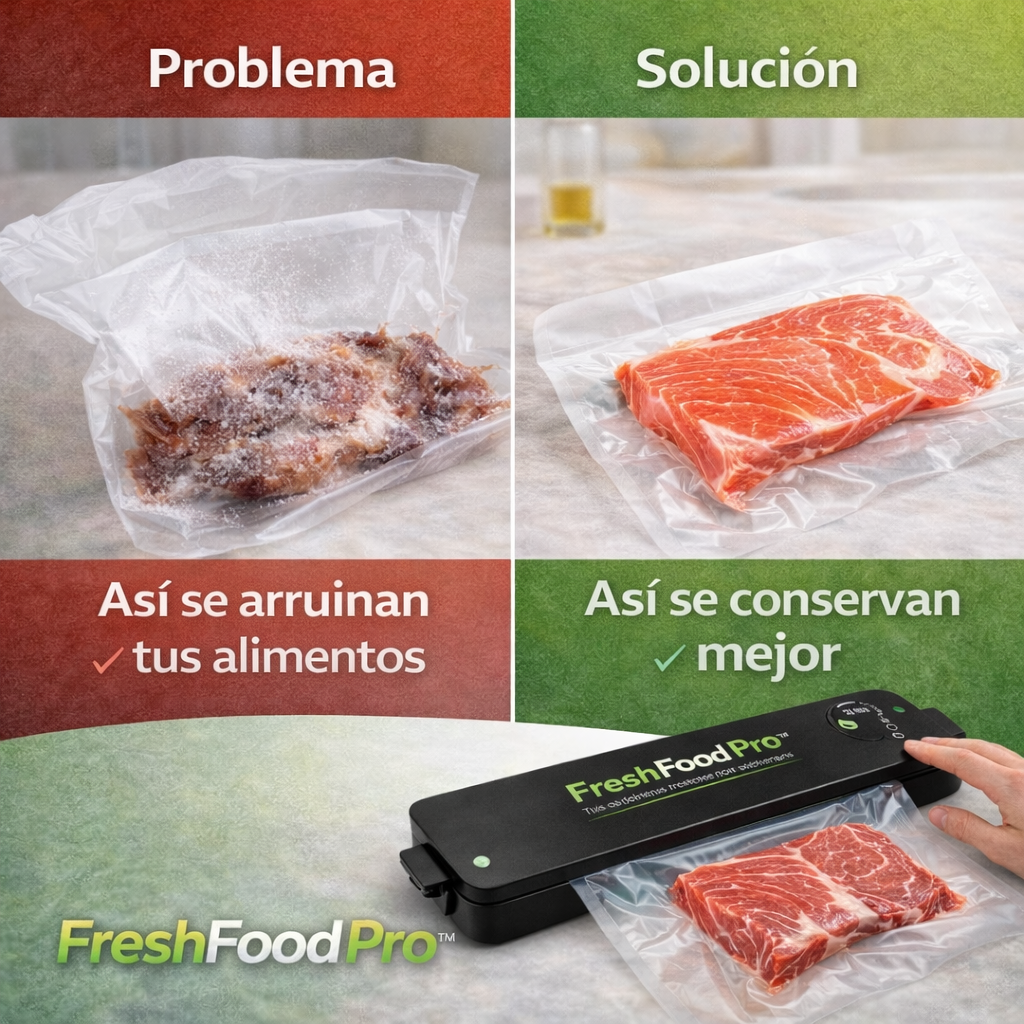 FreshFood Pro – Selladora al Vacío -Tus alimentos frescos por mas tiempo