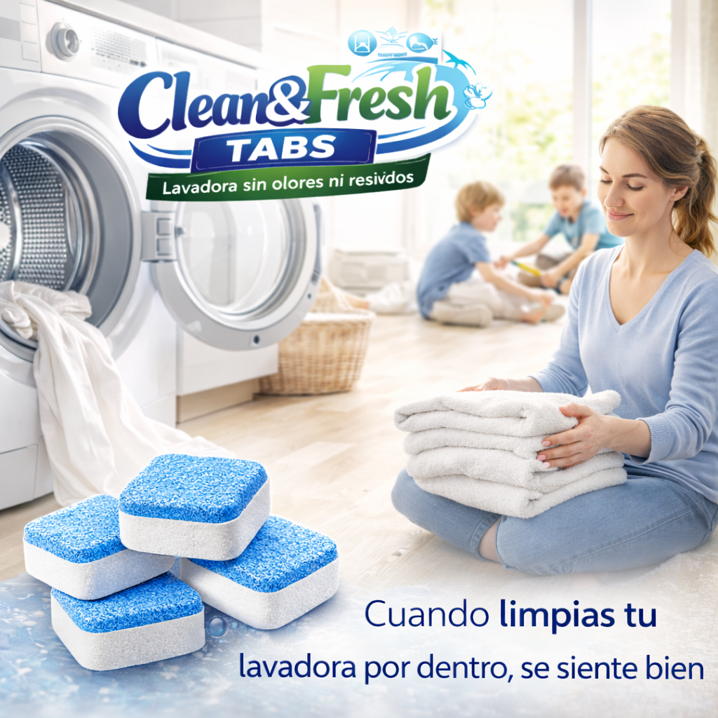 Clean&Fresh Tabs - Lavadora sin olores ni residuos