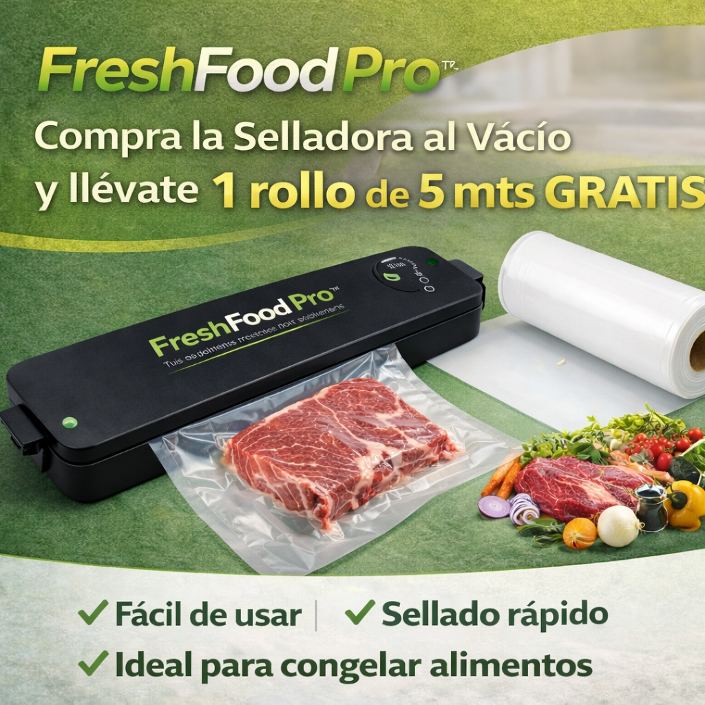 FreshFood Pro – Selladora al Vacío -Tus alimentos frescos por mas tiempo