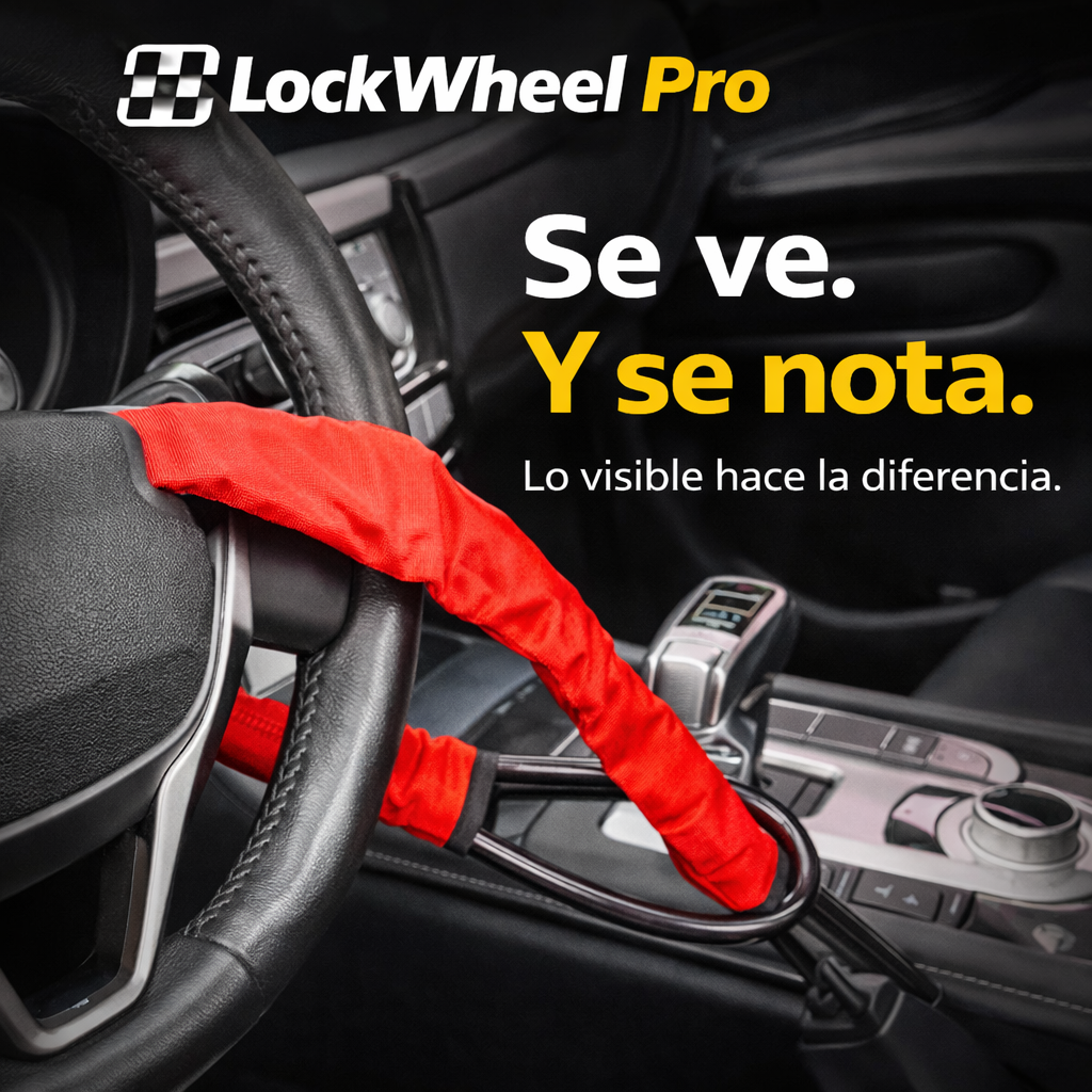 LockWheel Pro - Traba Volante de Seguridad - Bloquea tu volante en segundos