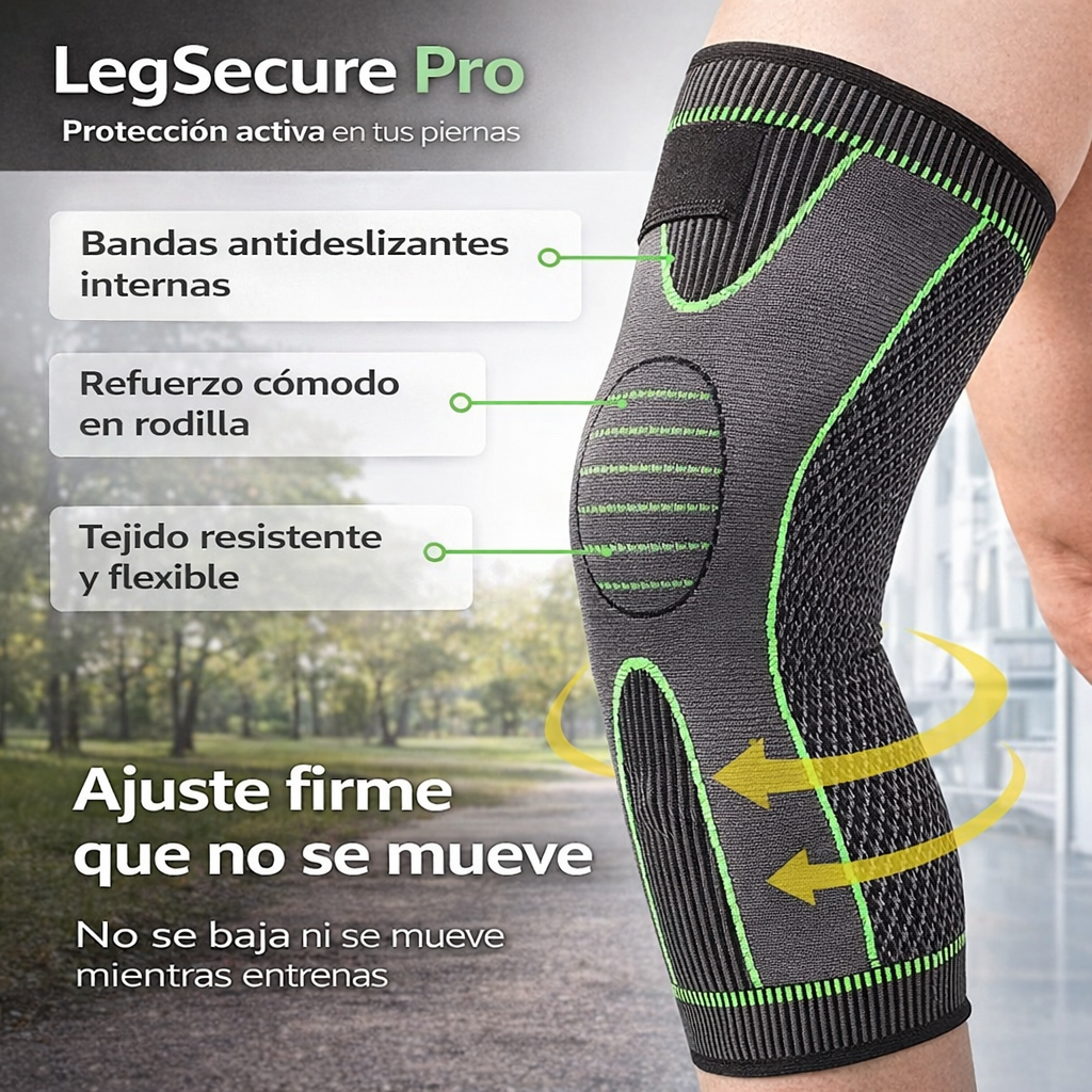 LegSecure Pro - 2 Rodilleras Largas - Protección activa en tus piernas