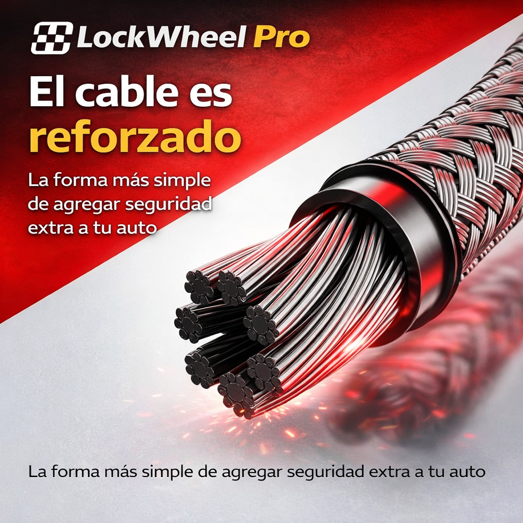 LockWheel Pro - Traba Volante de Seguridad - Bloquea tu volante en segundos