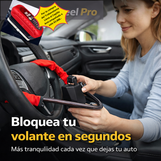LockWheel Pro - Traba Volante de Seguridad - Bloquea tu volante en segundos