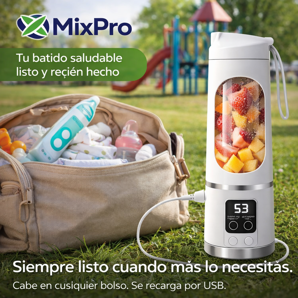 MixPro - Licuadora Portátil - "Tu Batido saludable siempre listo"