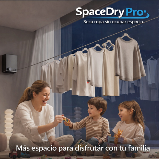 SpaceDry Pro - Tendedero De Ropa Retráctil - "Seca ropa sin ocupar espacio"
