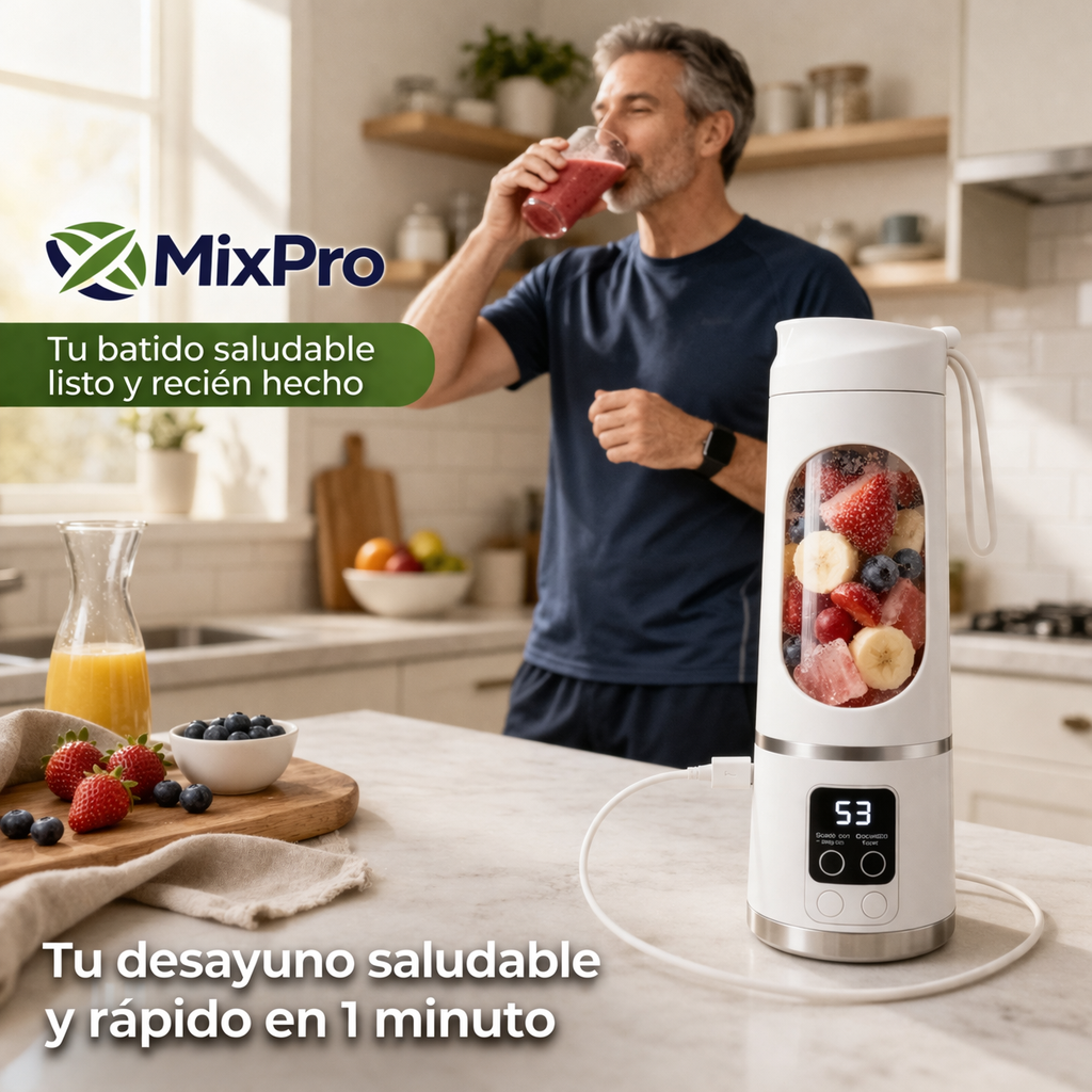 MixPro - Licuadora Portátil - "Tu Batido saludable siempre listo"
