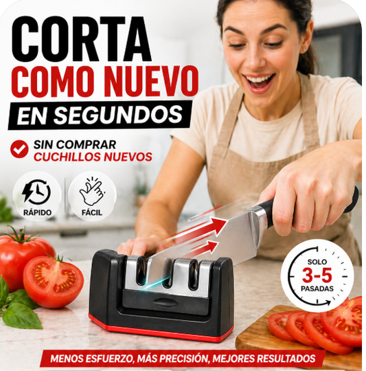 CutPro - Afilador De Cuchillos Manual - Corta como nuevo sin esfuerzo