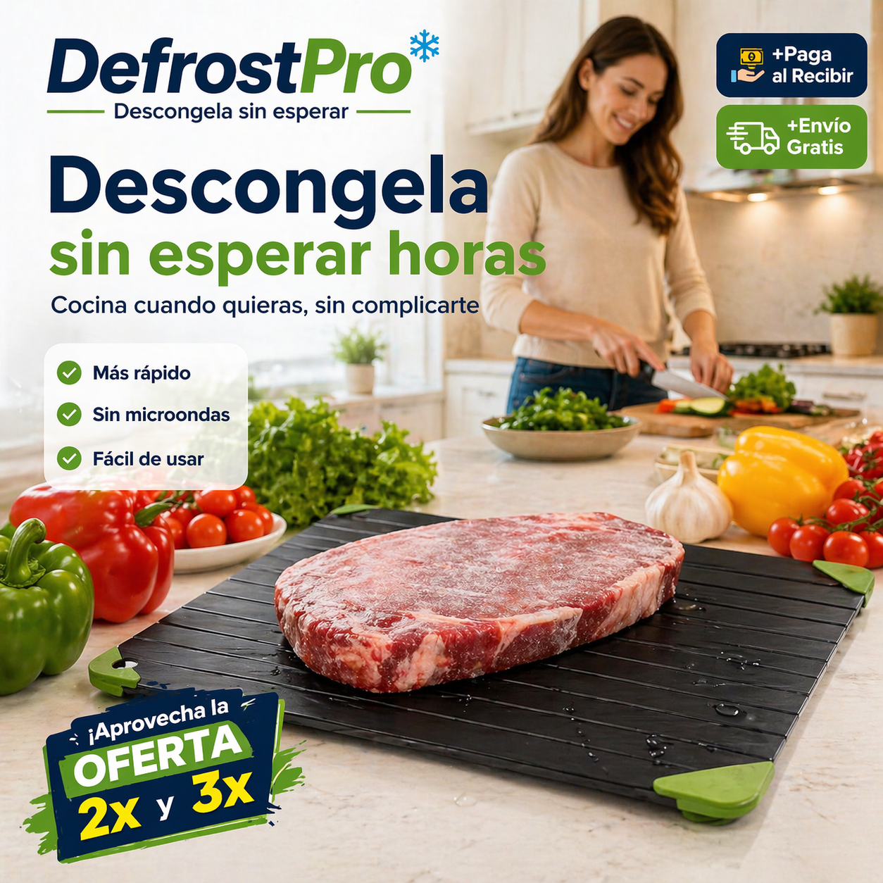 DefrostPro – Tabla de Descongelación de Alimentos - Descongela sin esperar