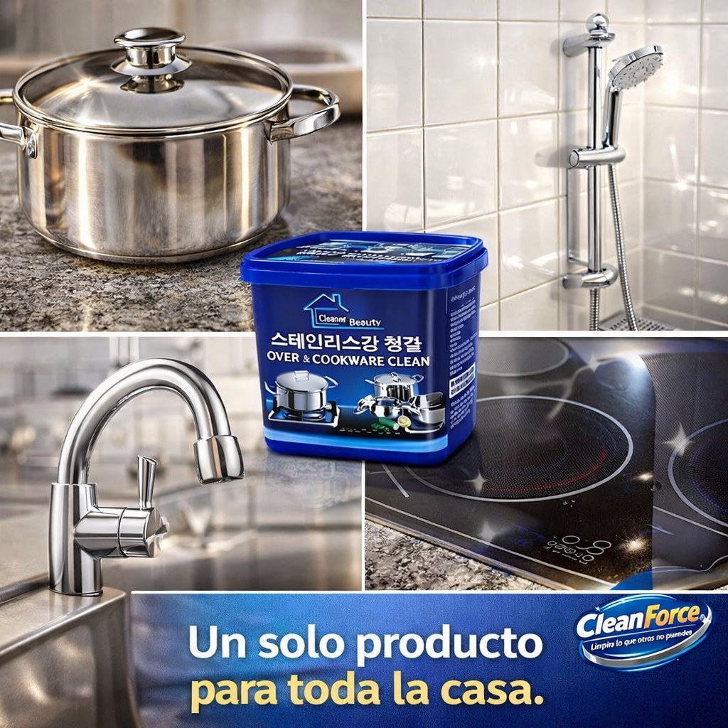 CleanForce - Pasta Antigrasa de Cocina  - "Limpia lo que otros no pueden"